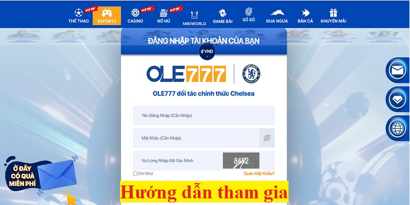 Hướng dẫn tham gia chơi tại Kingmidas Ole777