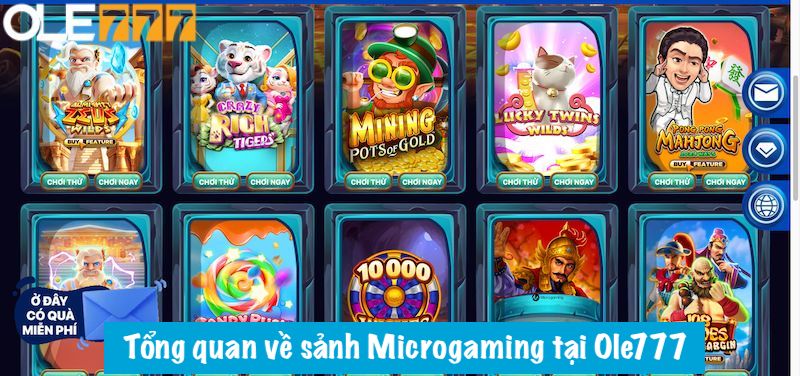 Tổng quan về sảnh Microgaming tại Ole777